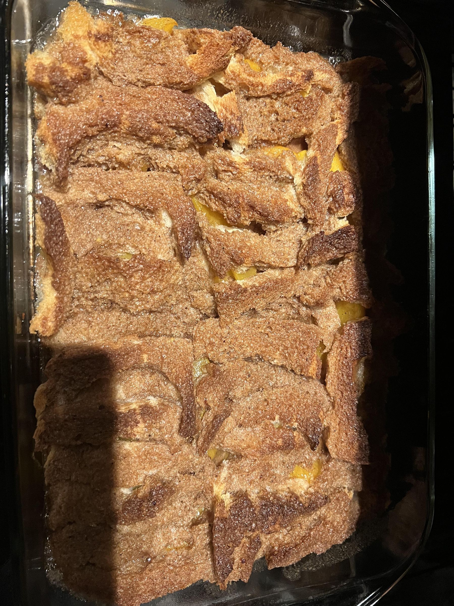 White Bread Peach Cobbler 4 Steps Instructables
