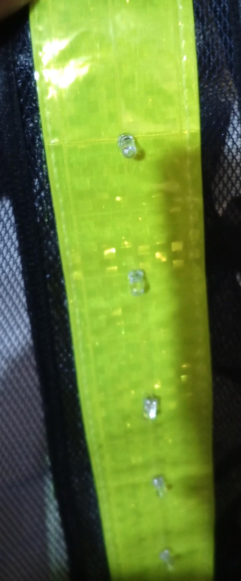 Inserting the LEDs Into the OptiGuard Reflector Fabric