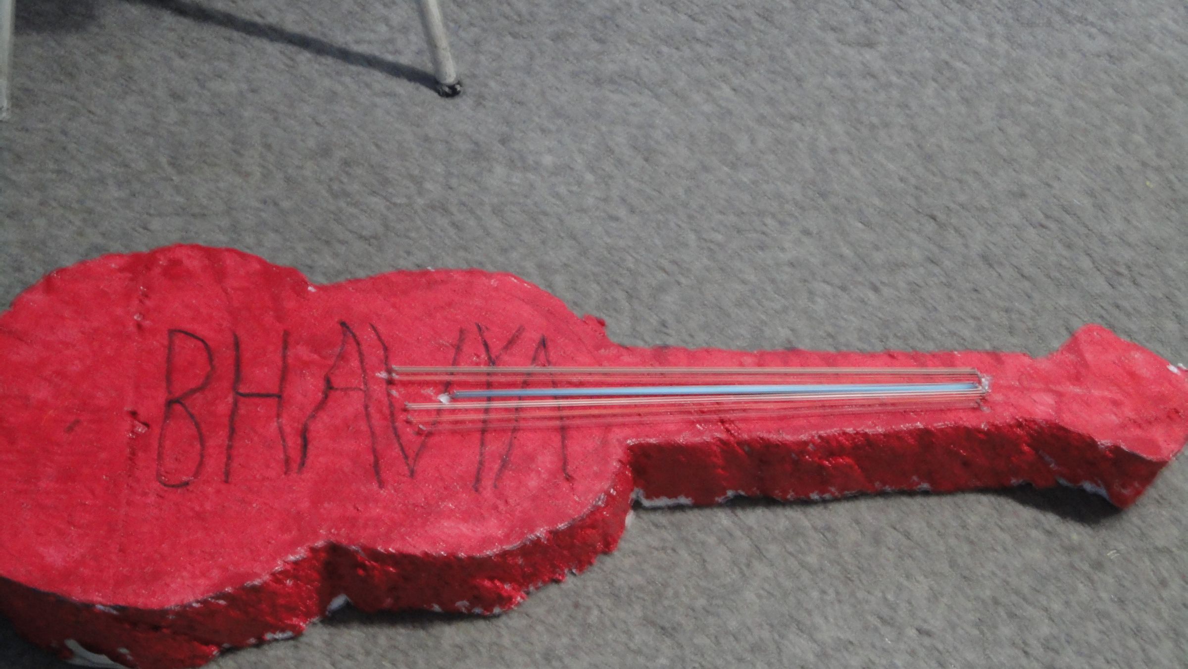 How to Make a styrofoam guitar