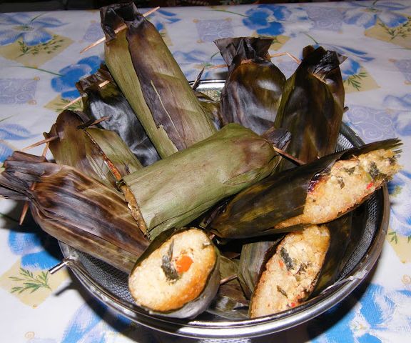 Grilled Sticky Rice & Salmon Cake