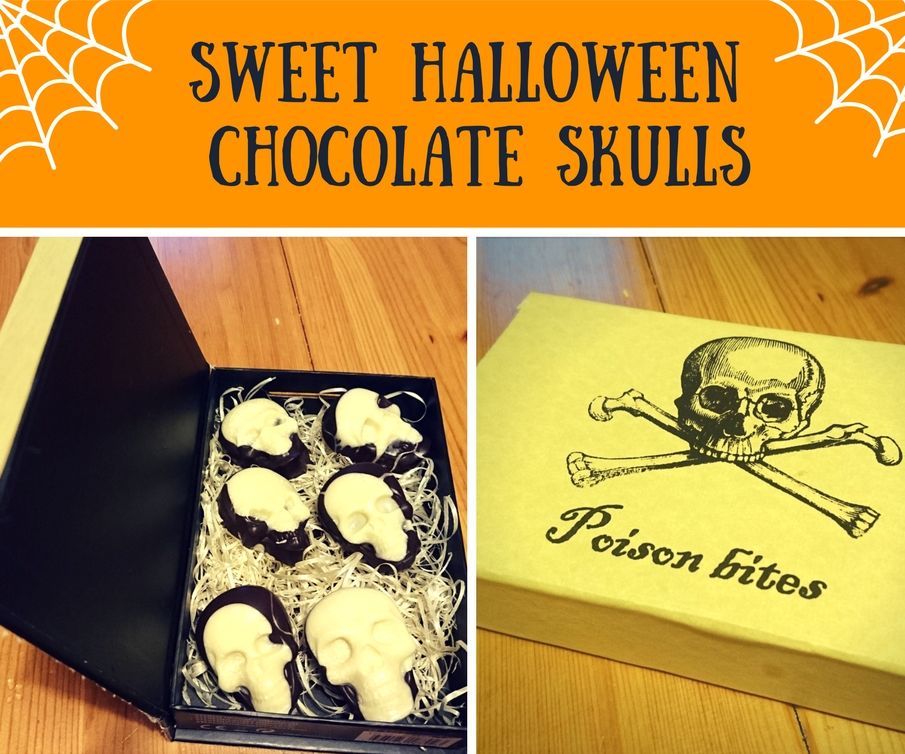 Sweet Halloween Chocolate Skulls