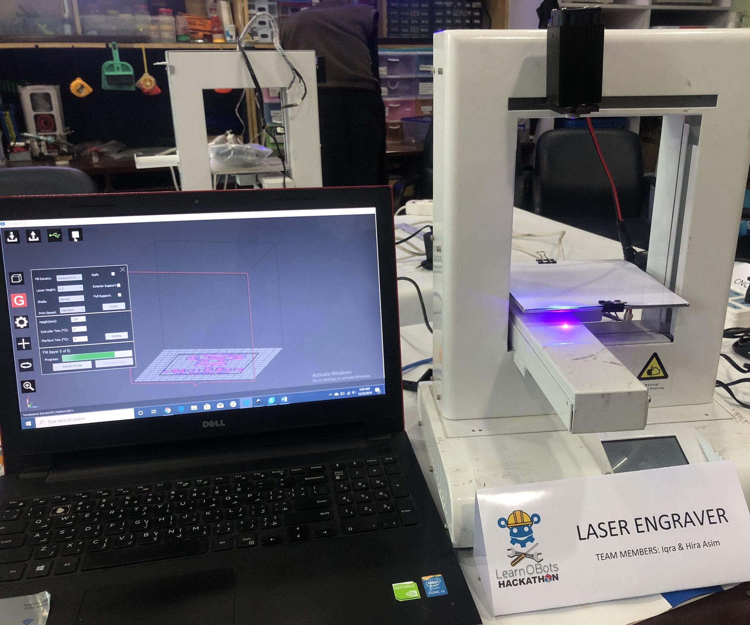 Hacking Old IdeaWerk 3D Printer Into Laser Engraver