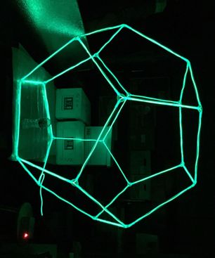 Glow-decahedron Sculpture