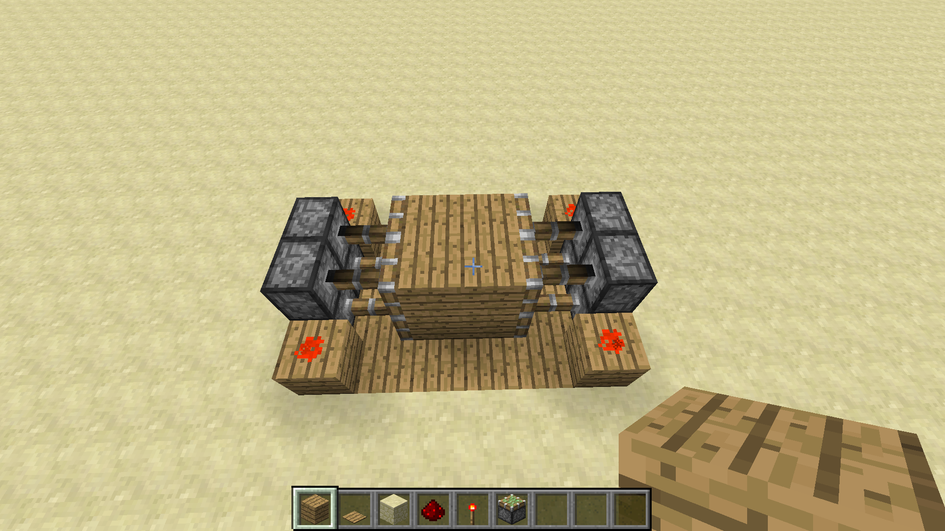 Double Redstone Piston Door 6 Steps Instructables