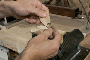 Smooth the Key Ring With Sandpaper and Mount the Split Ring