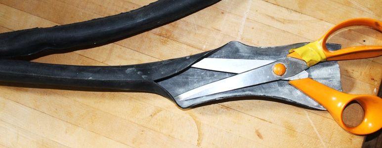 Cut Along the Seam of the Tube.