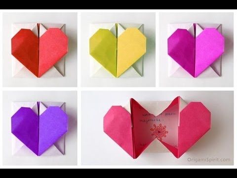 How to Make an Origami Valentines Pop - Up Heart Box!