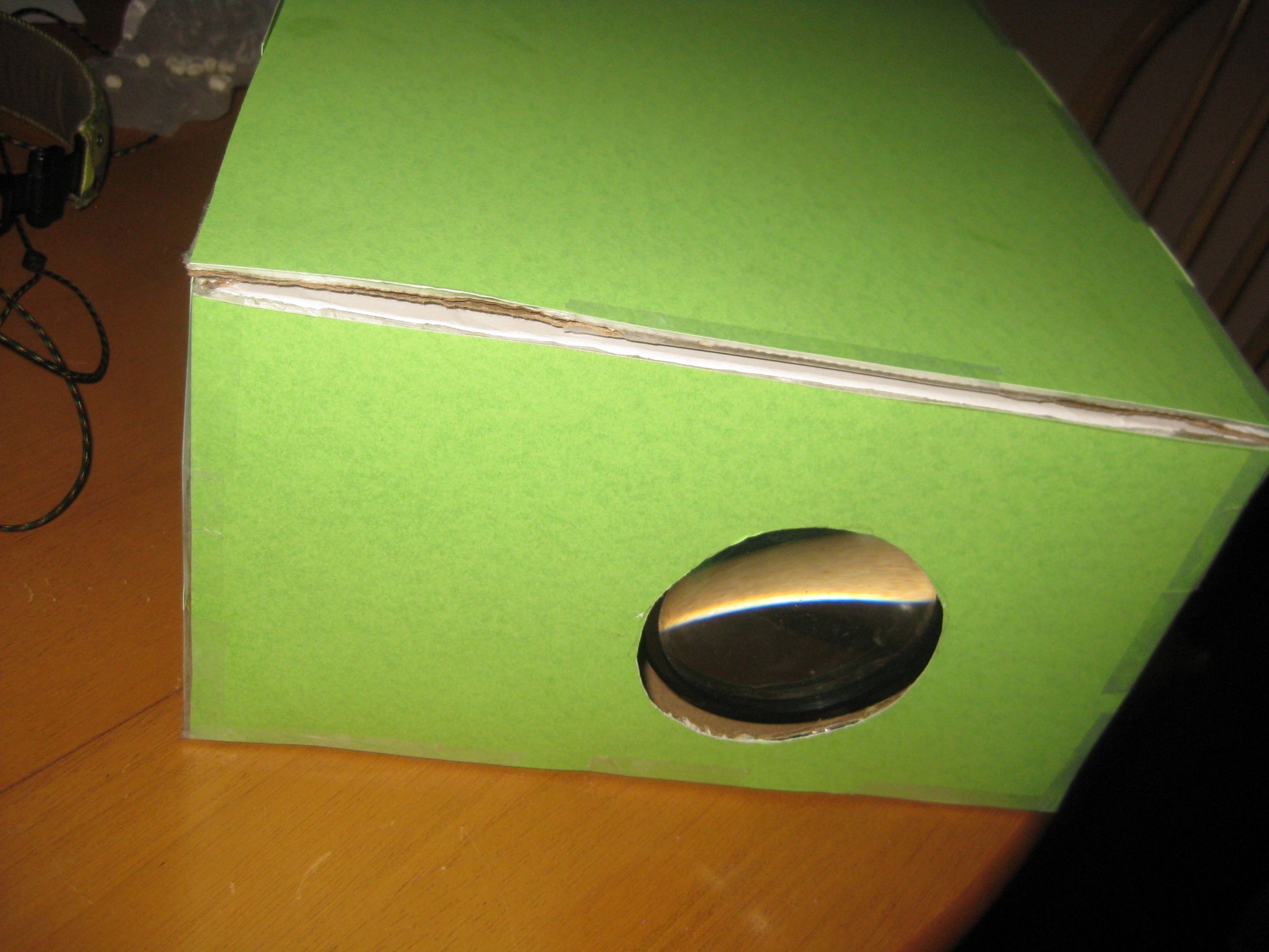 How to Make a Shoebox IPhone/iPod Projector (WITH TEST VIDEO)
