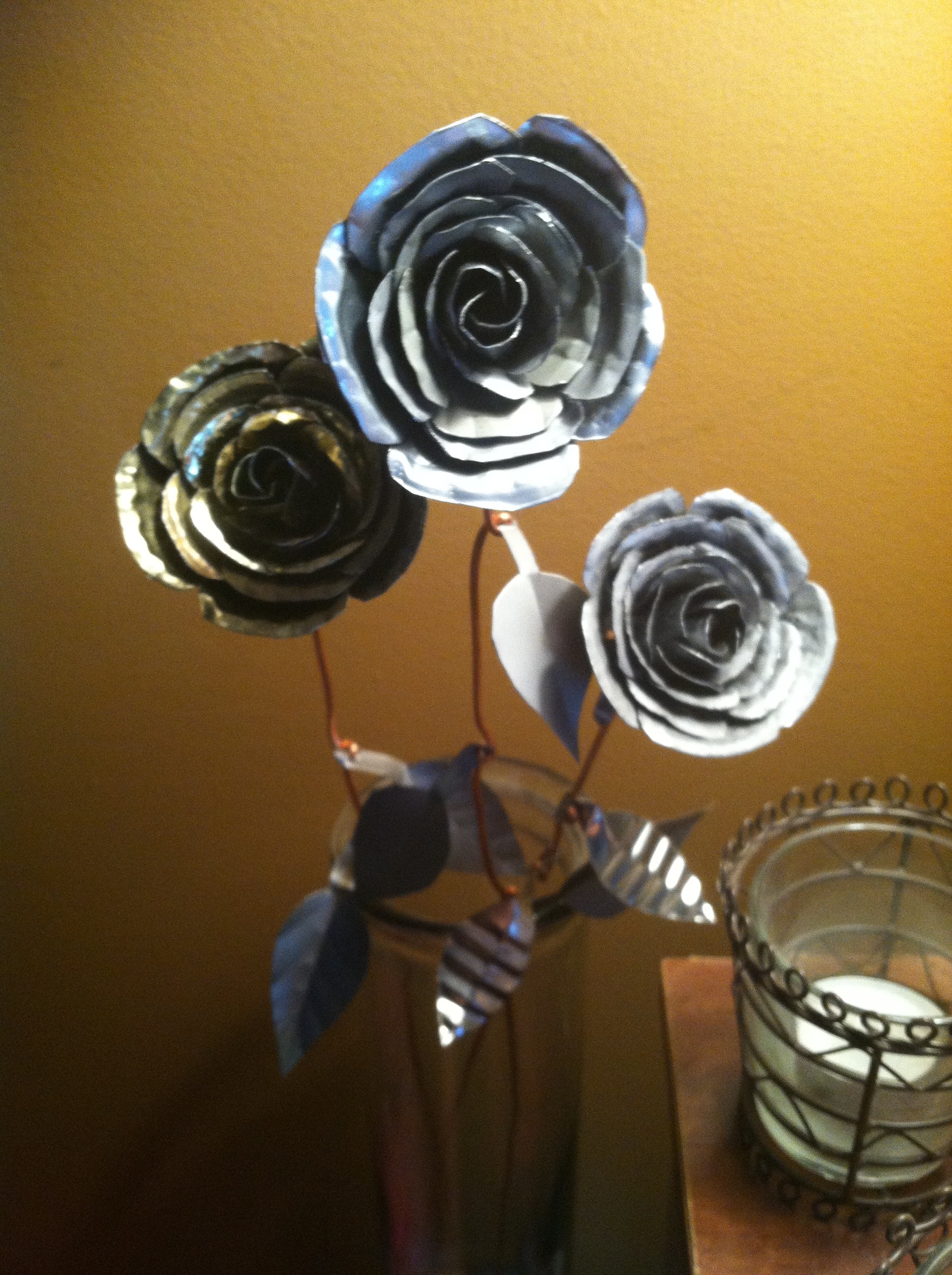 Tuna Rose, From Tuna Can Lids