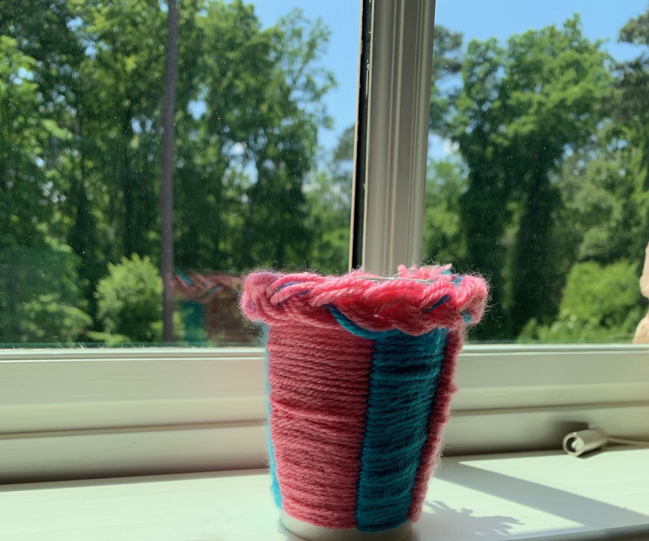 Yarn Flower Pot 3 Steps Instructables