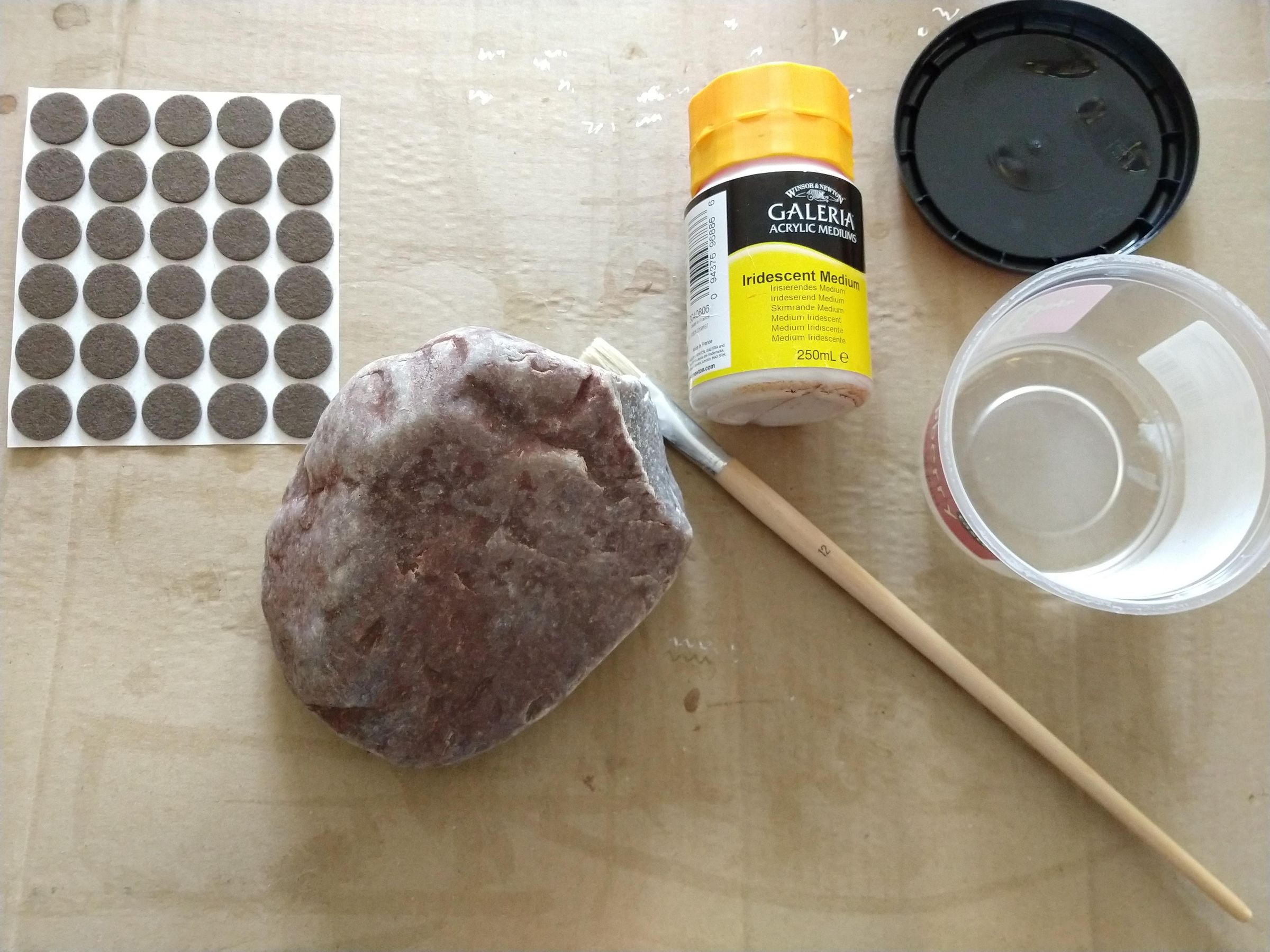 Iridescent Rock Door Stop 5 Steps Instructables