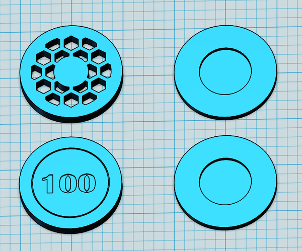 3D Printed Webbed Poker Chip