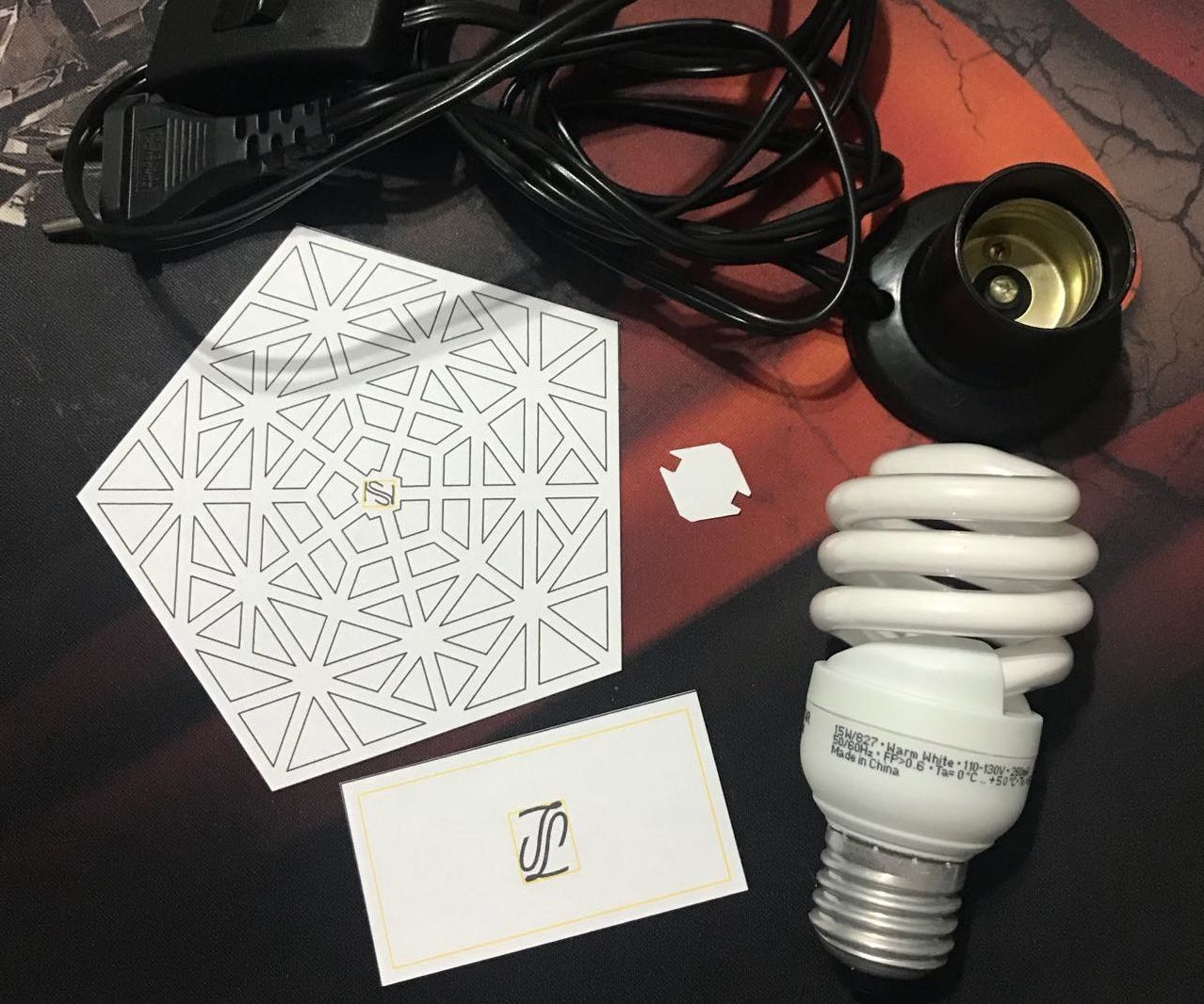 Dodecahedron Lampshade 