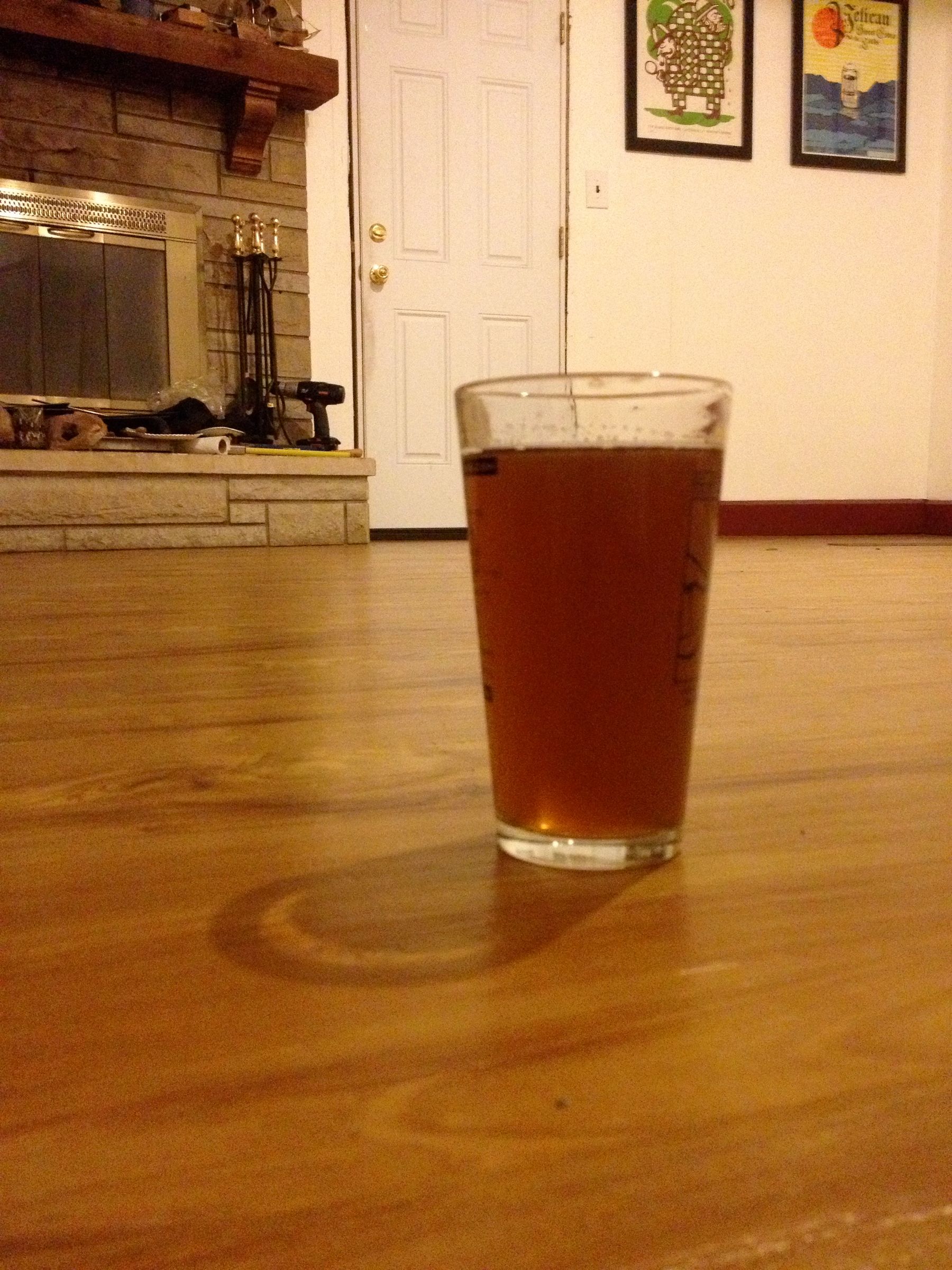 First Homebrew and Realizing I Need to Put Door Trim Up in My Family Room