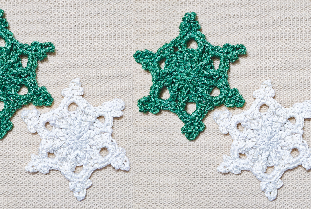 How to Make a Easy Textured Crochet Snowflake