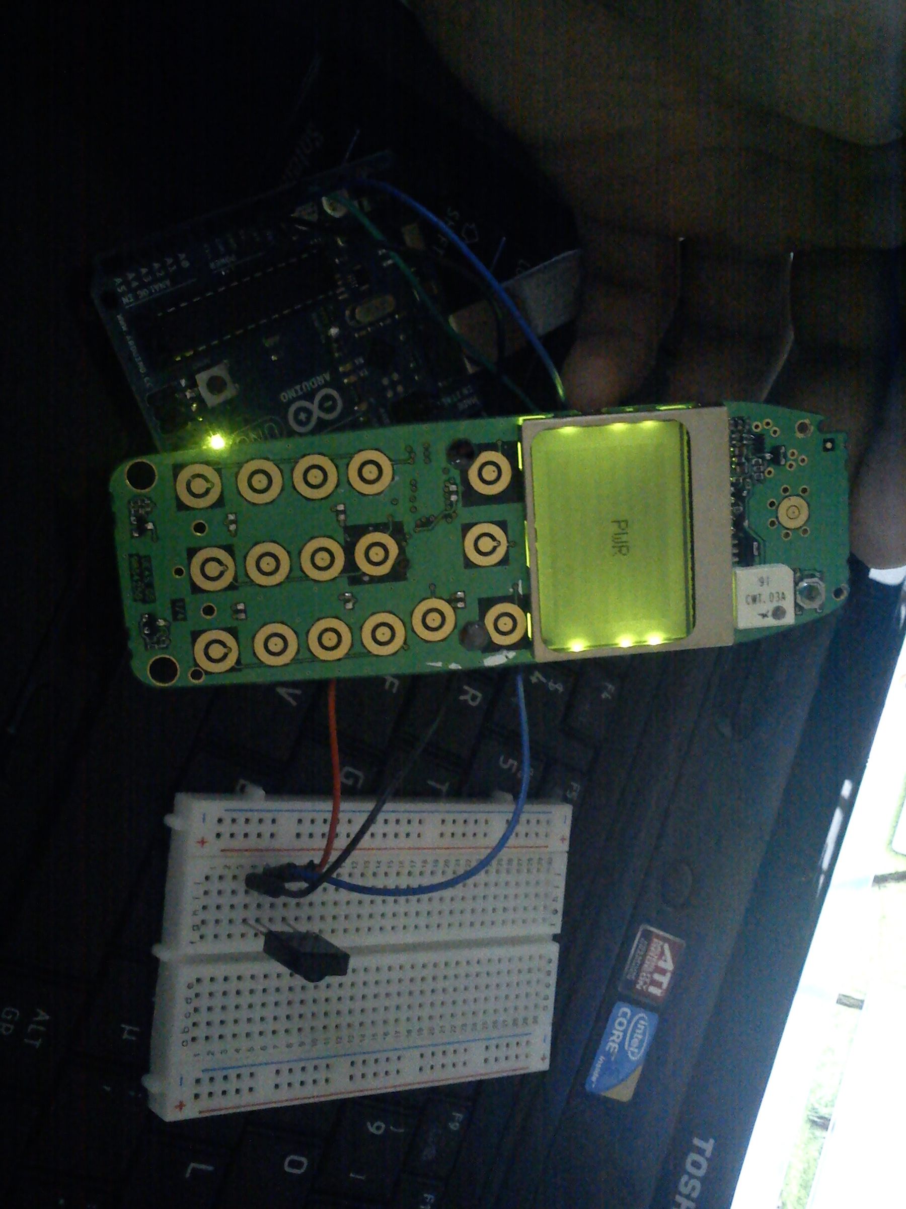 Arduino + Nokia 5110 Display + IR Sensor