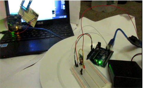 Combining the Pulse Sensor and Transmitter Receiver Modules