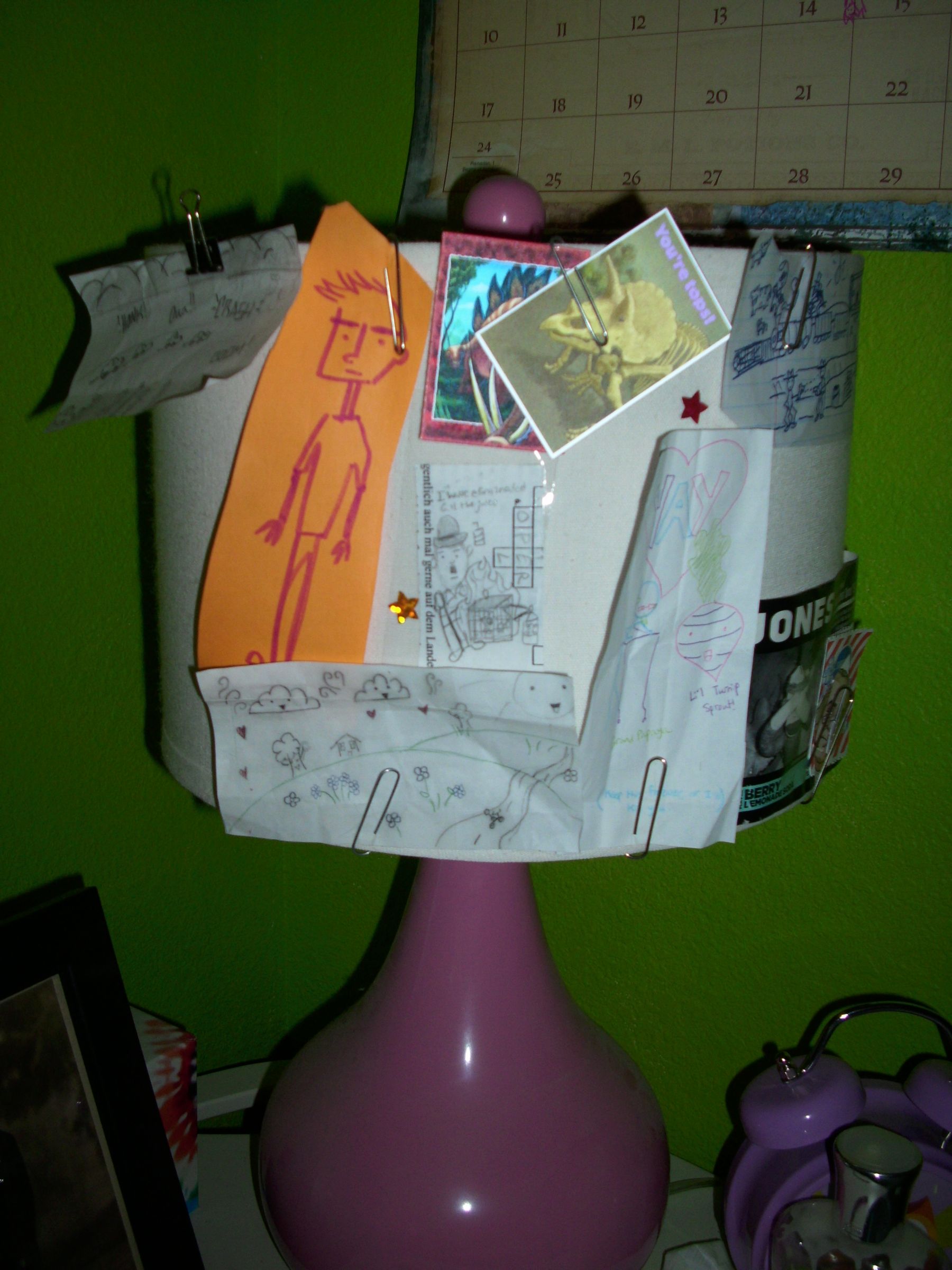 Lampshade Photo Display