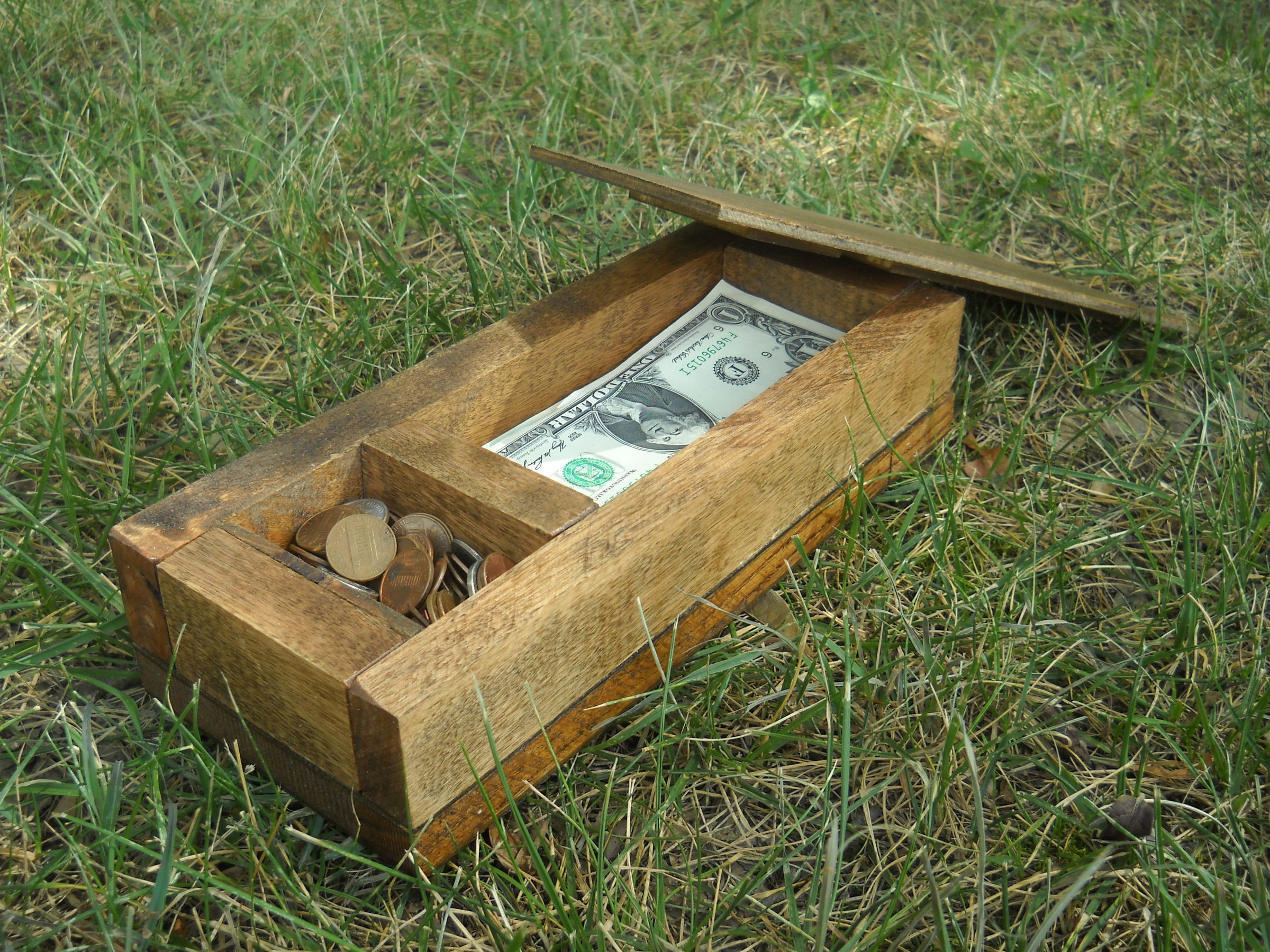 Hardwood Cash Box