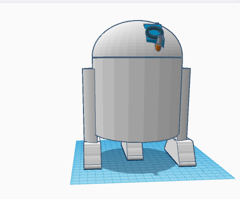 How to Make an R2 Droid in TinkerCAD