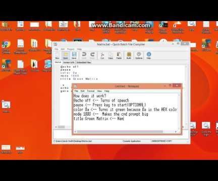 How to Make a Matrix in Batch