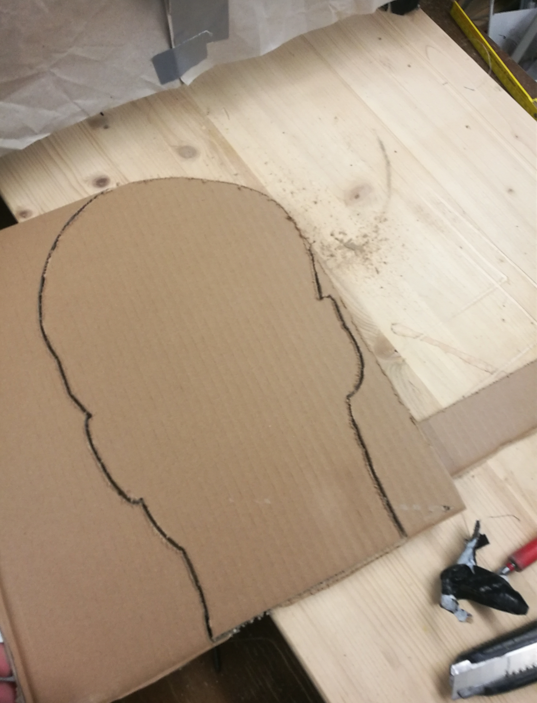 Scaring People With a Cardboard Cutout of Myself 5 Steps Instructables