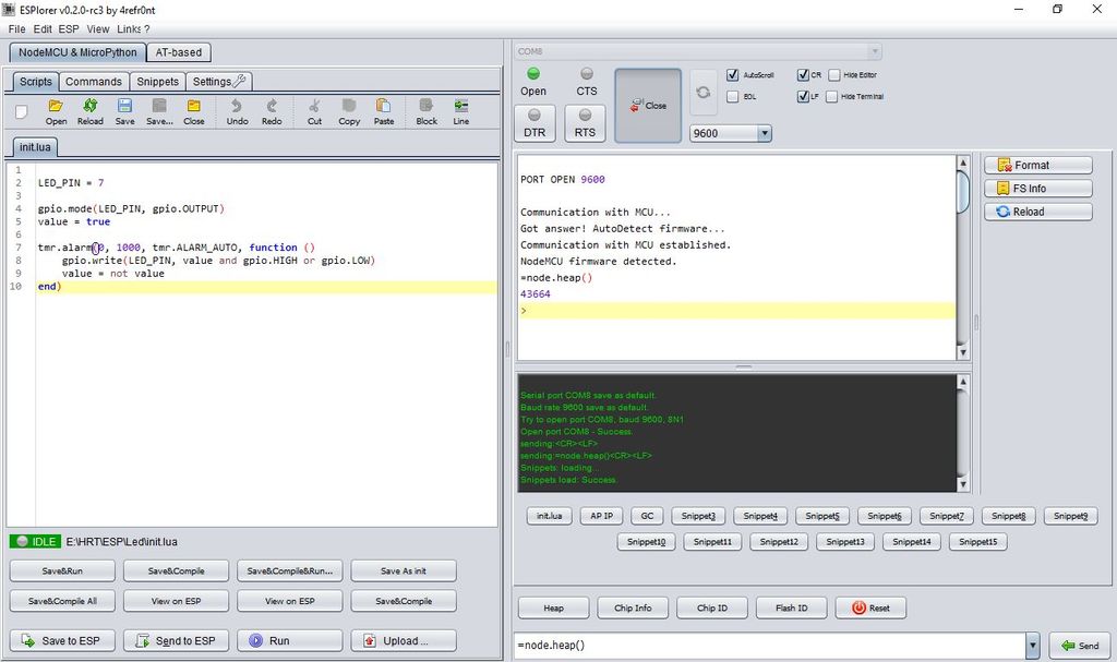 Flashing Nodemcu Firmware On Esp8266 Using Windows Lua Padcom's