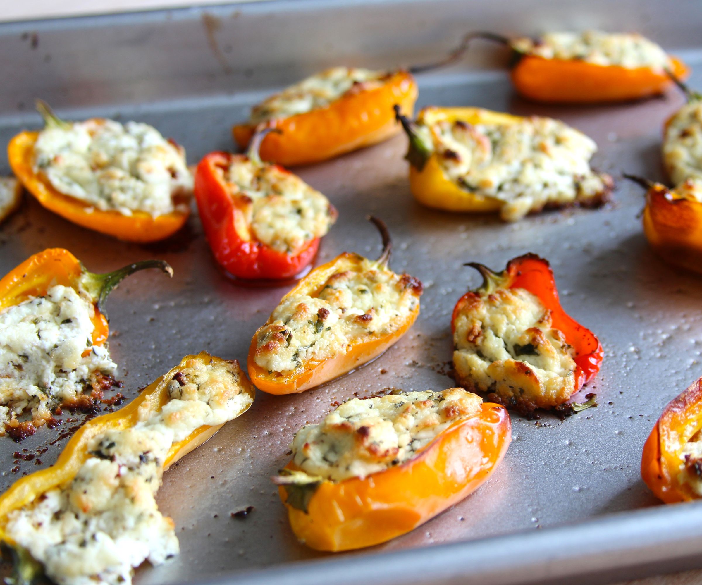 Goat Cheese Stuffed Peppers