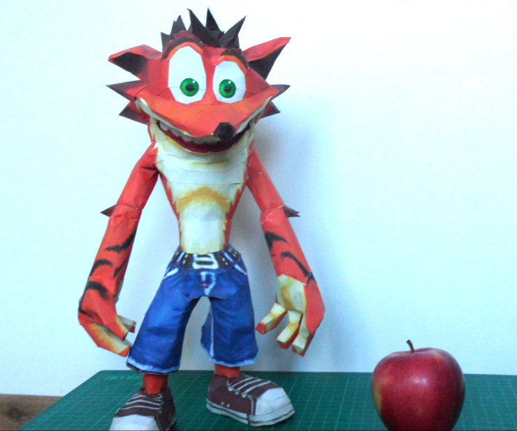 Crash Bandicoot 20th Anniversary Papercraft                                    