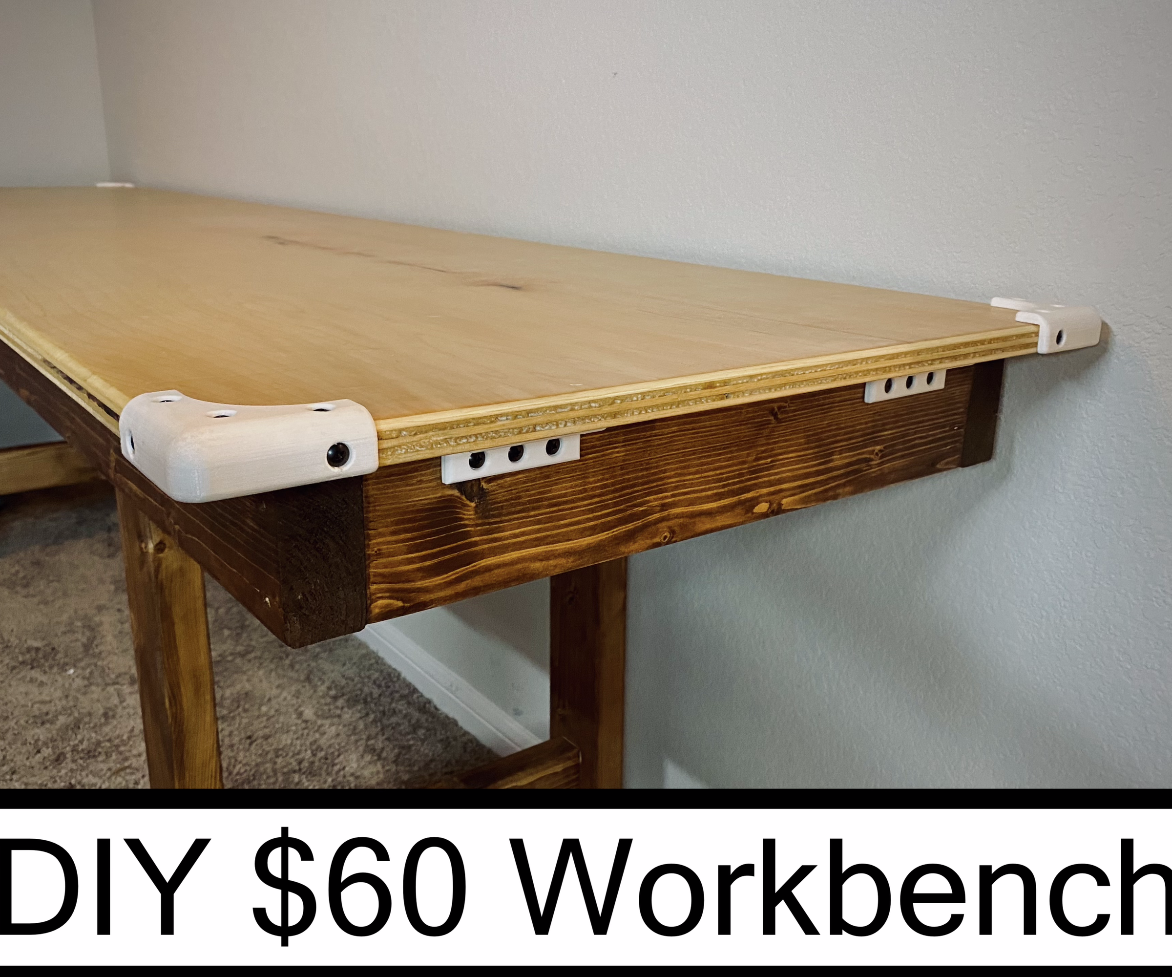 DIY $60 Modern Workbench Indoor Outdoor
