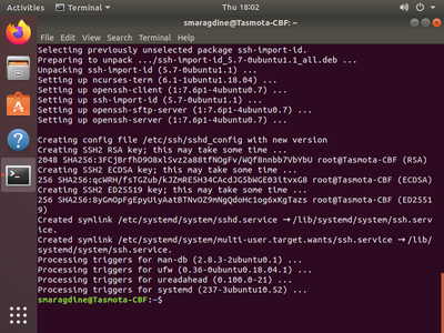 Network and Open-SSH Configuration 
