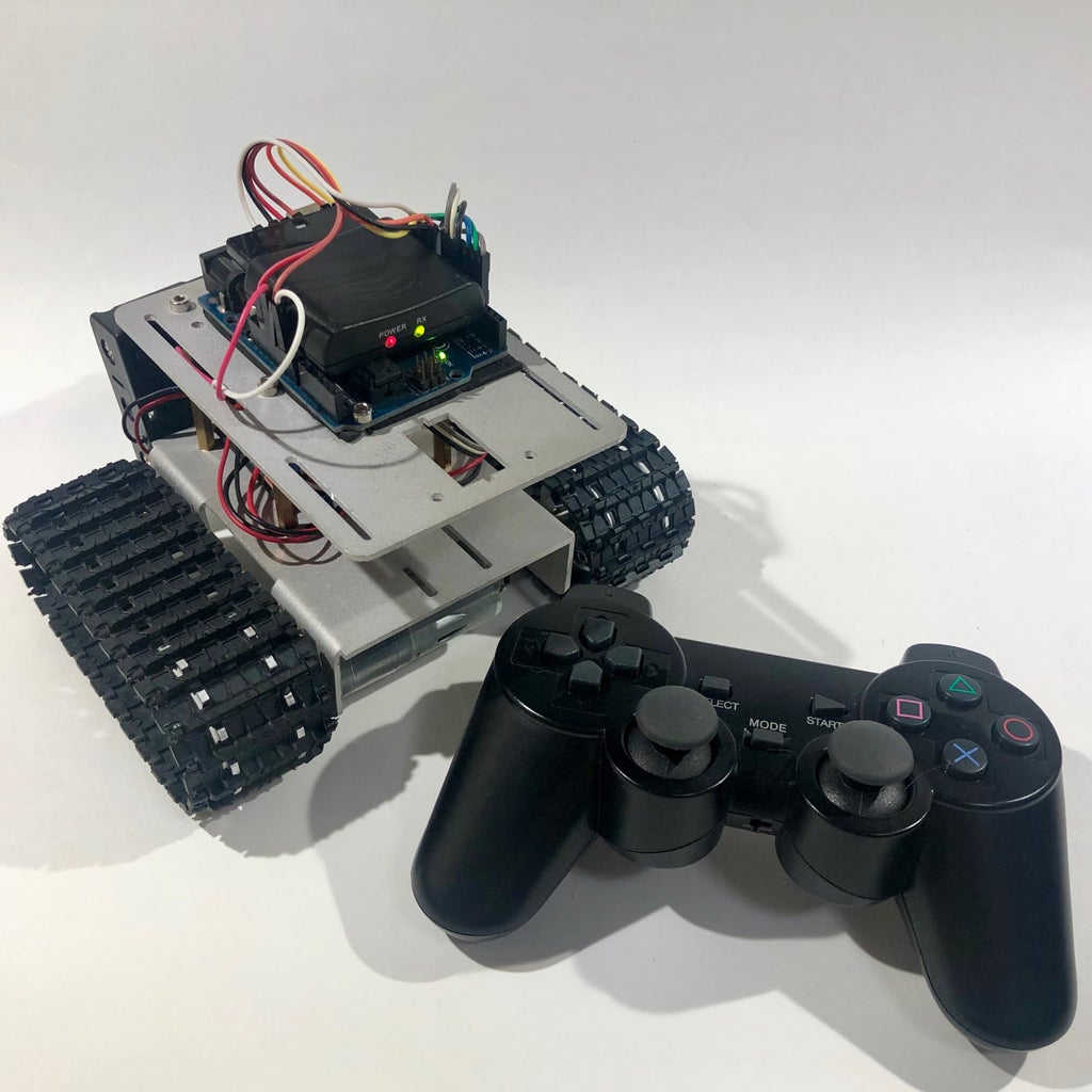 Arduino Robot With PS2 Controller (PlayStation 2 Joystick) : 10 Steps ...