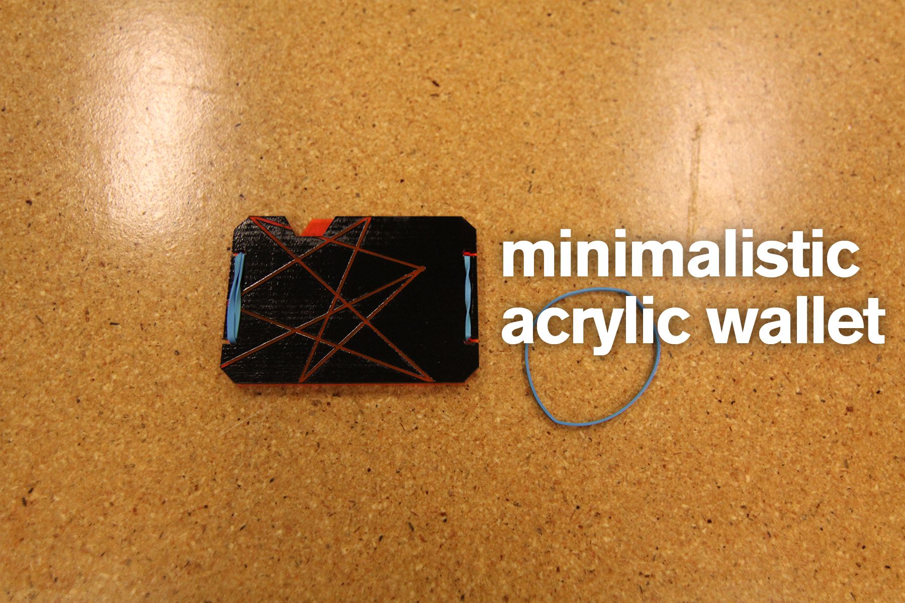 Minimalistic Acrylic Wallet.