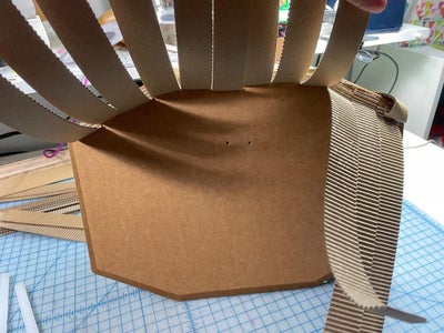 Making Robot Hair From Cardboard Strips
