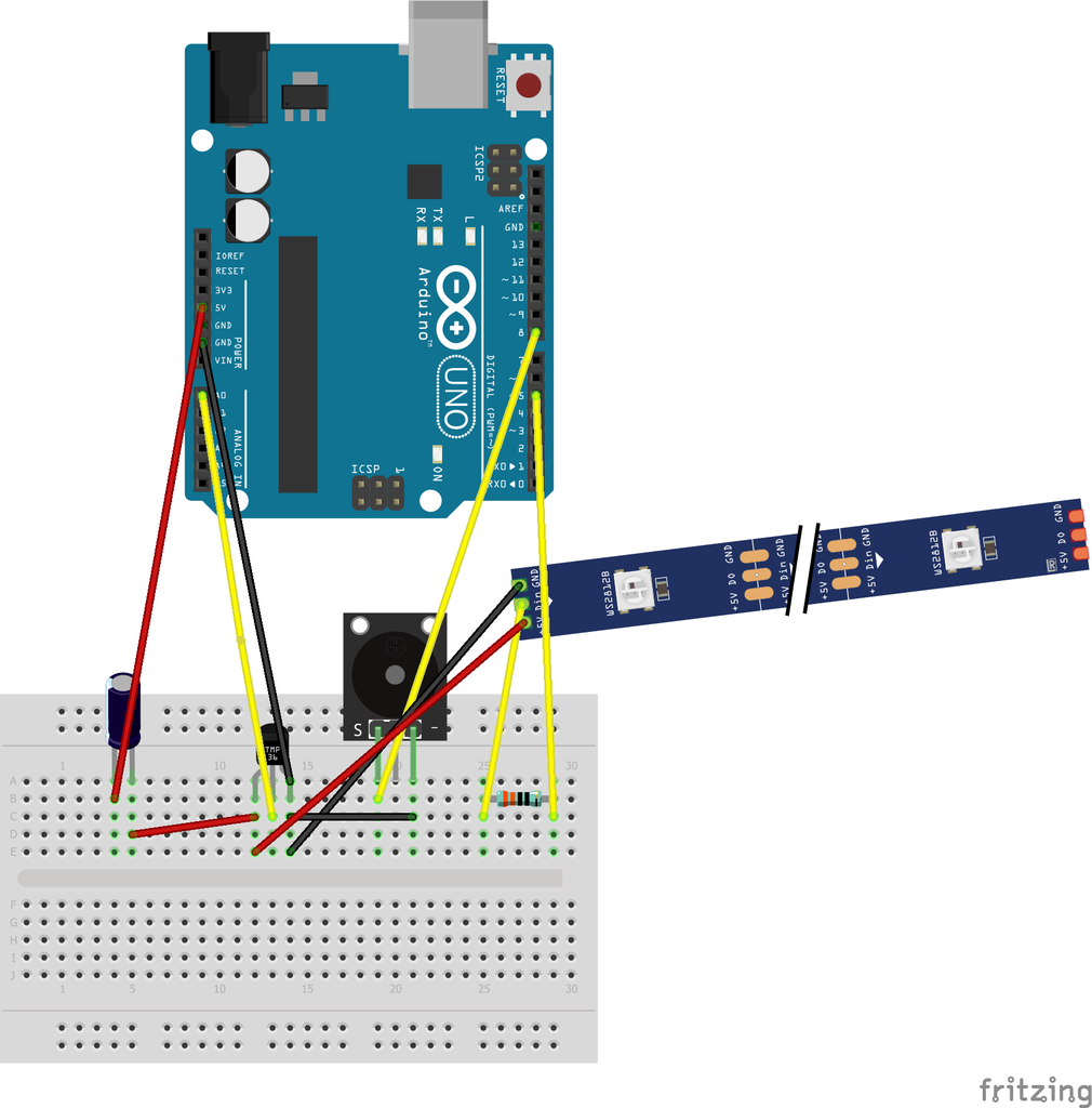 Arduino Buzzer/Light Temperature Alert Sensor Prototype : 12 Steps ...