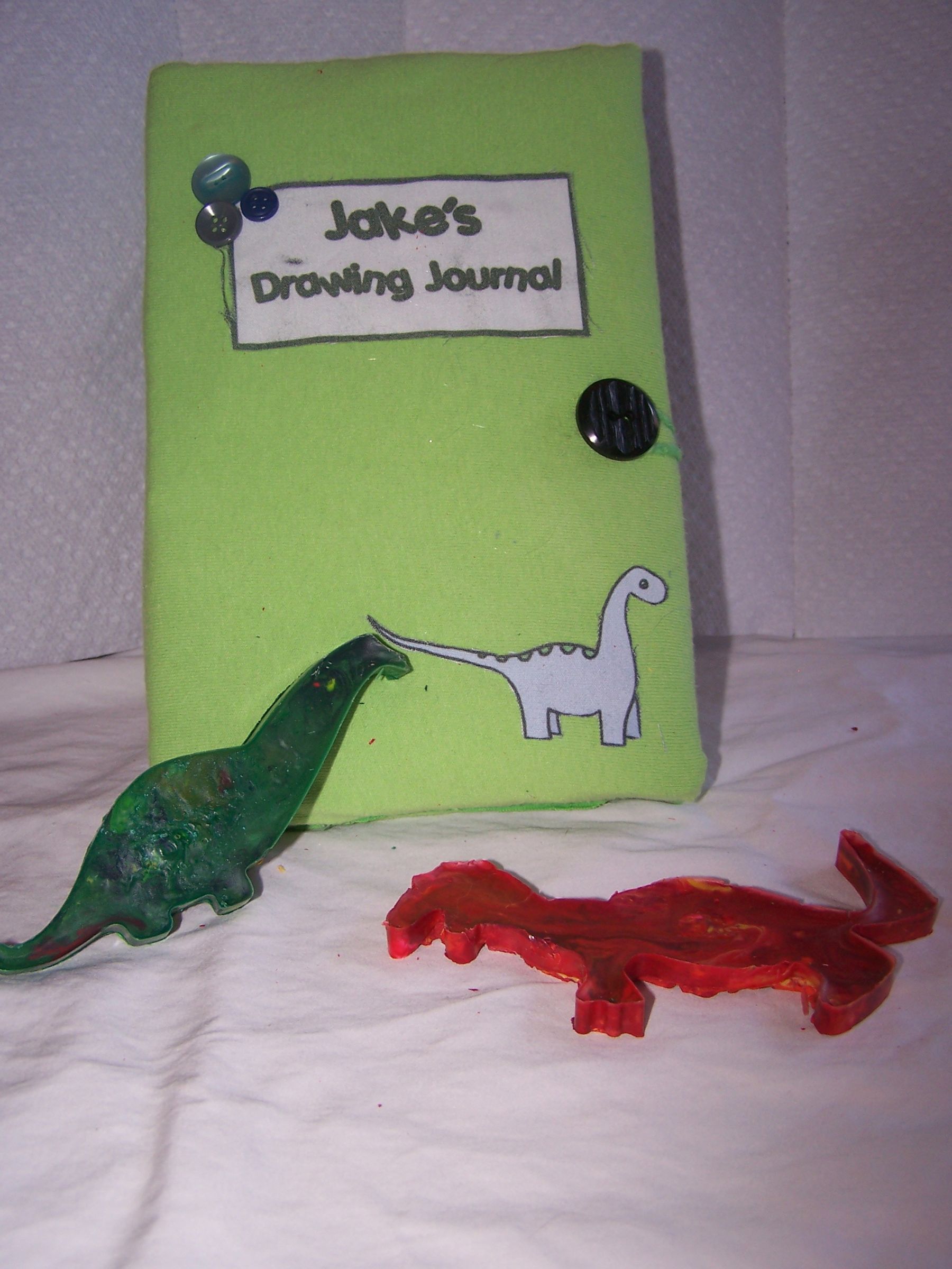 Personalized Journal and Crayons