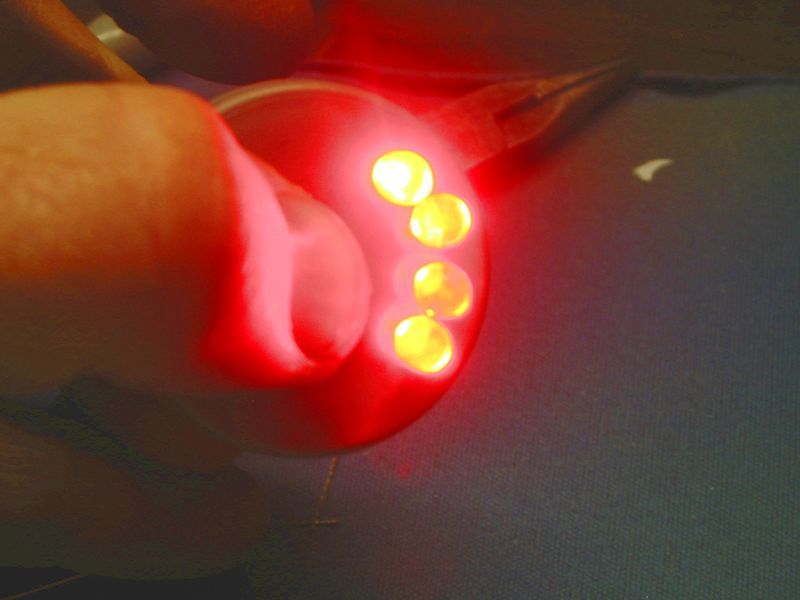 Quick and inexpensive LED squeezee light