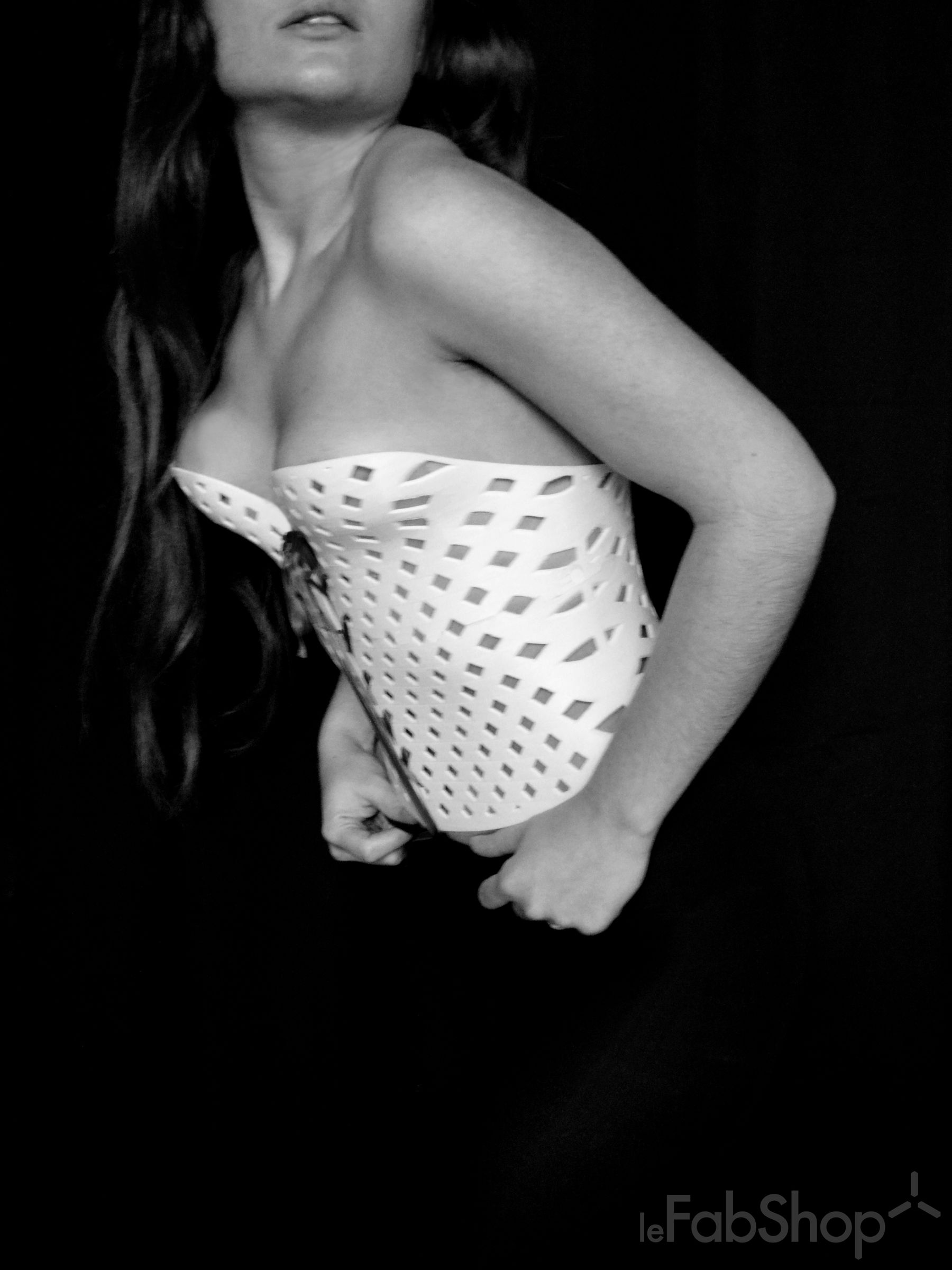 MUSE, 3D Printed Corset From a 3D Scan (by Samuel N. Bernier)