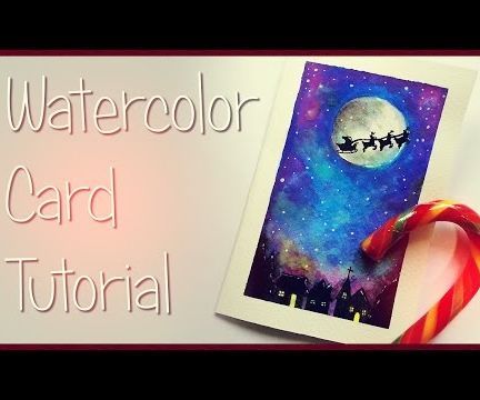 DIY Christmas Card ~ Watercolor Tutorial