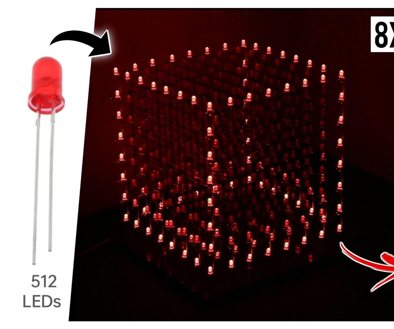 How to Make 8x8x8 Led Cube 