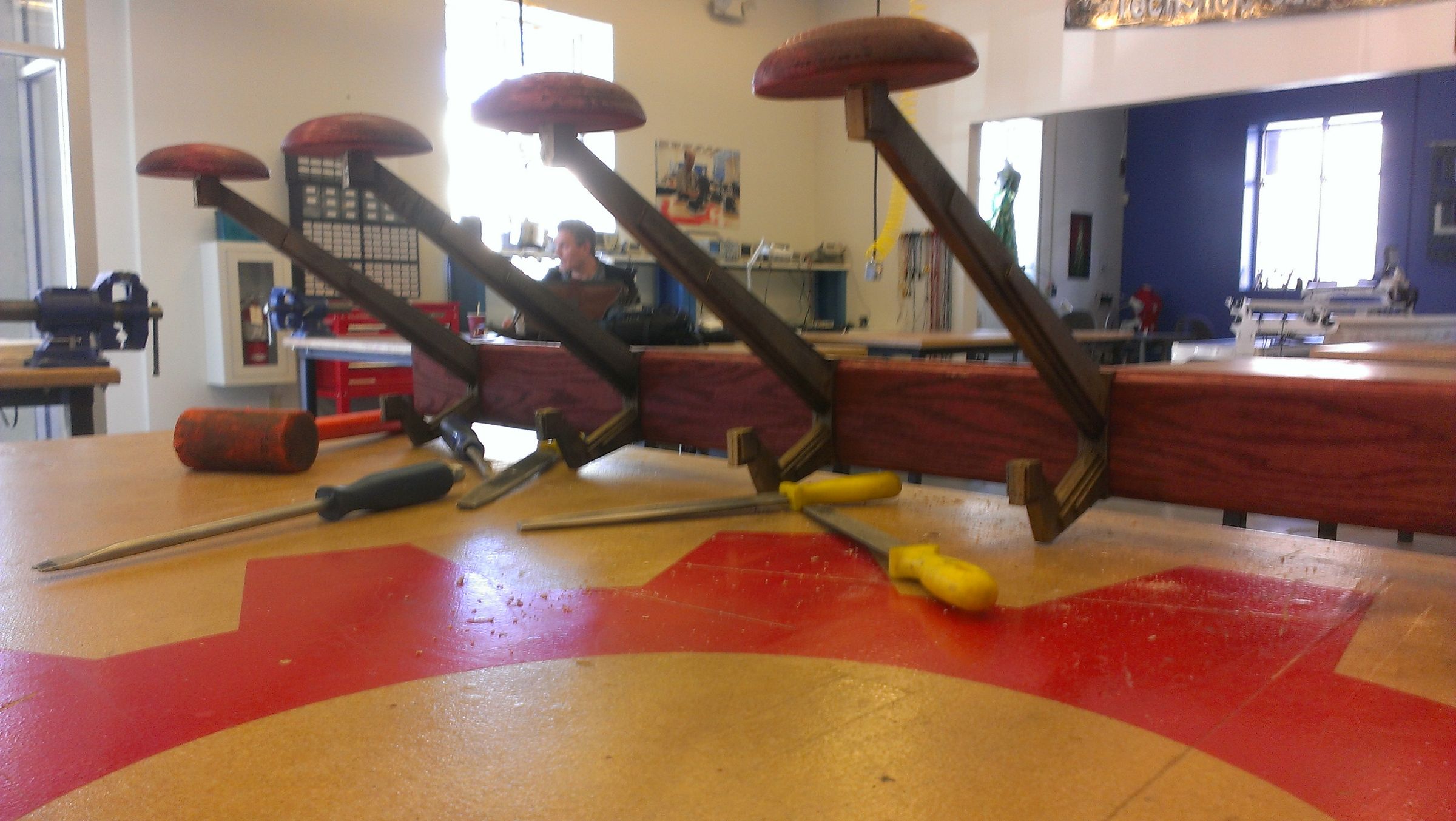 Art Deco Hat Rack With Coat Hooks Out of Scrap!