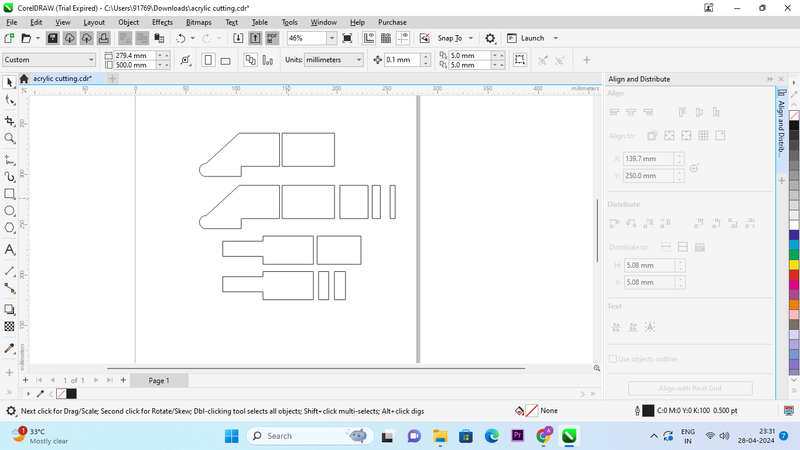Prepare Outline of Enclosure