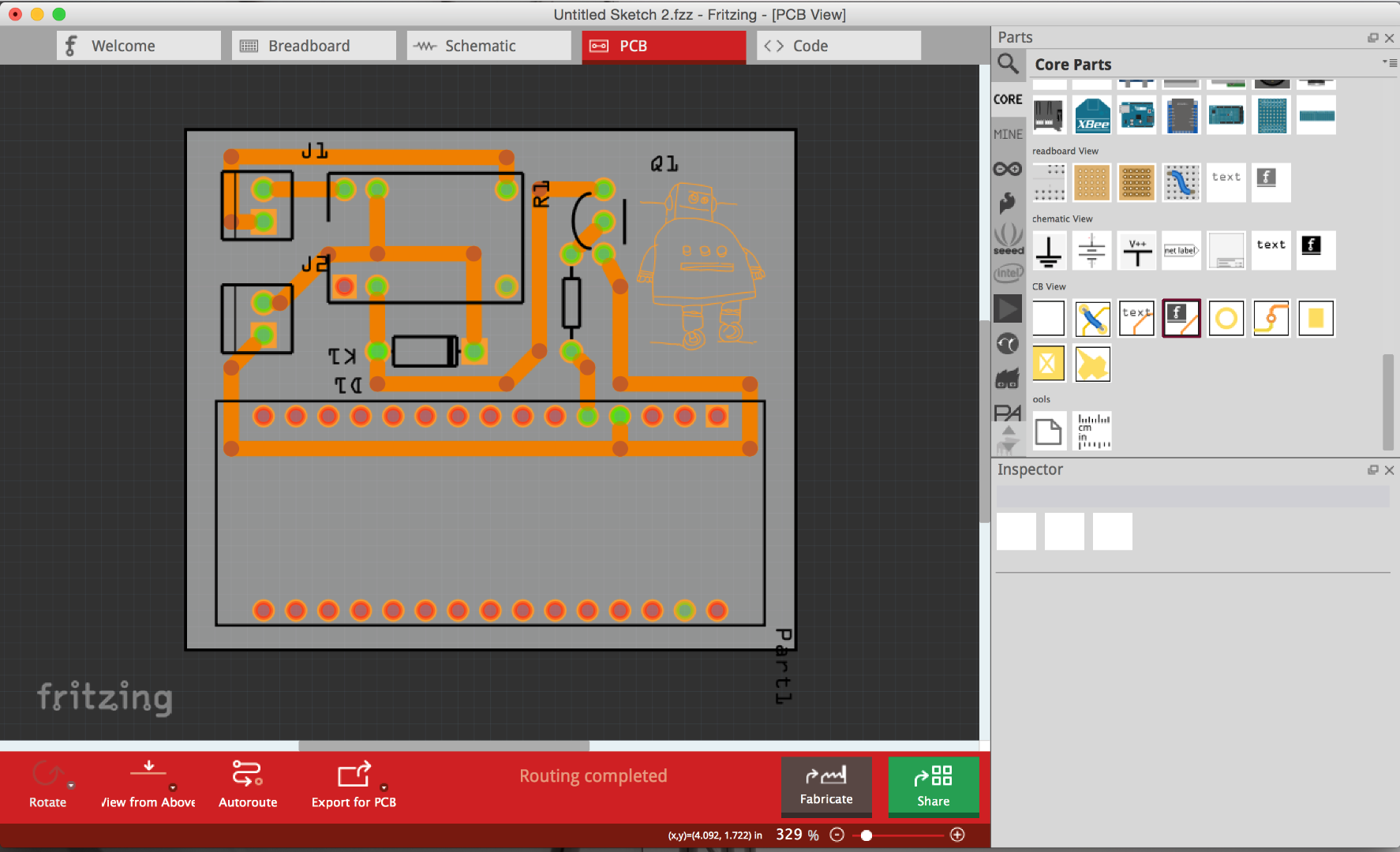 PCB Designing and Isolation Milling Using Only Free Software : 19 Steps ...