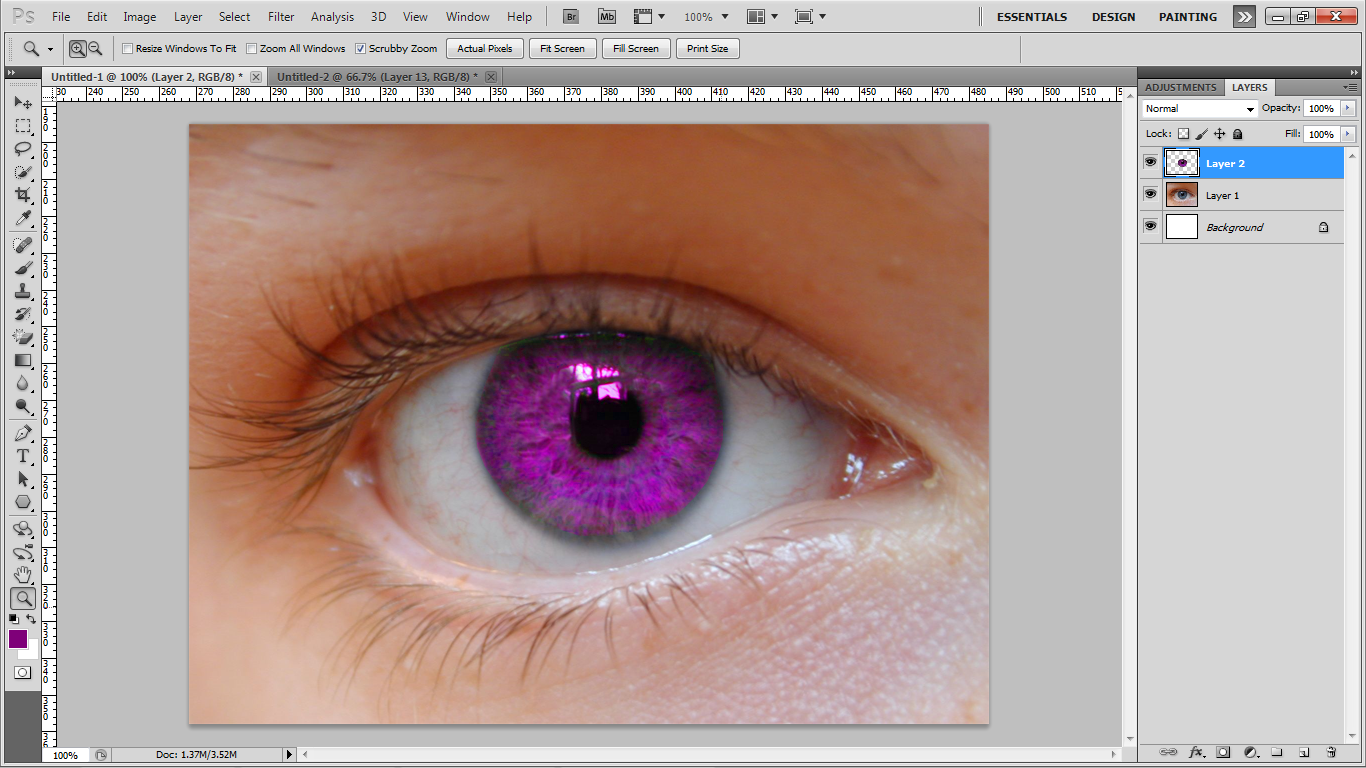 How to Change an Eye Color in Photoshop