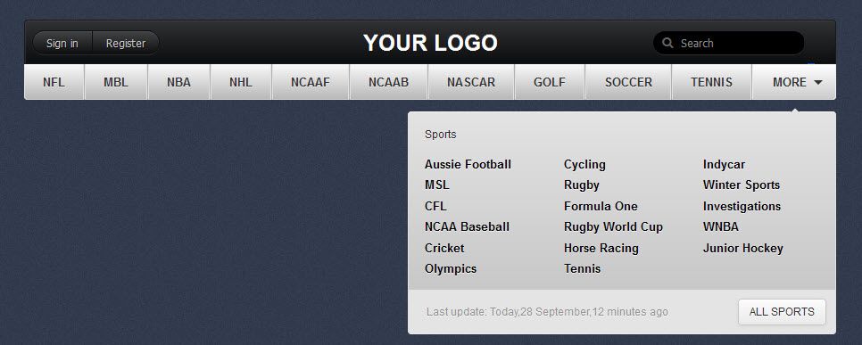 CSS3 Navigation - A Beautiful CSS3 Navigation Example