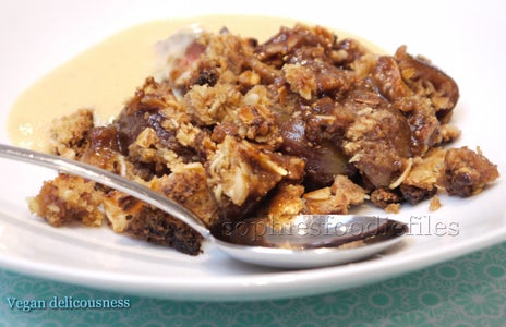 Vegan Spelt Fig Crumble!