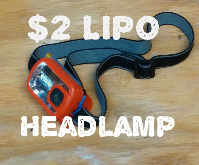 Rechargeable Headlamp for $2 