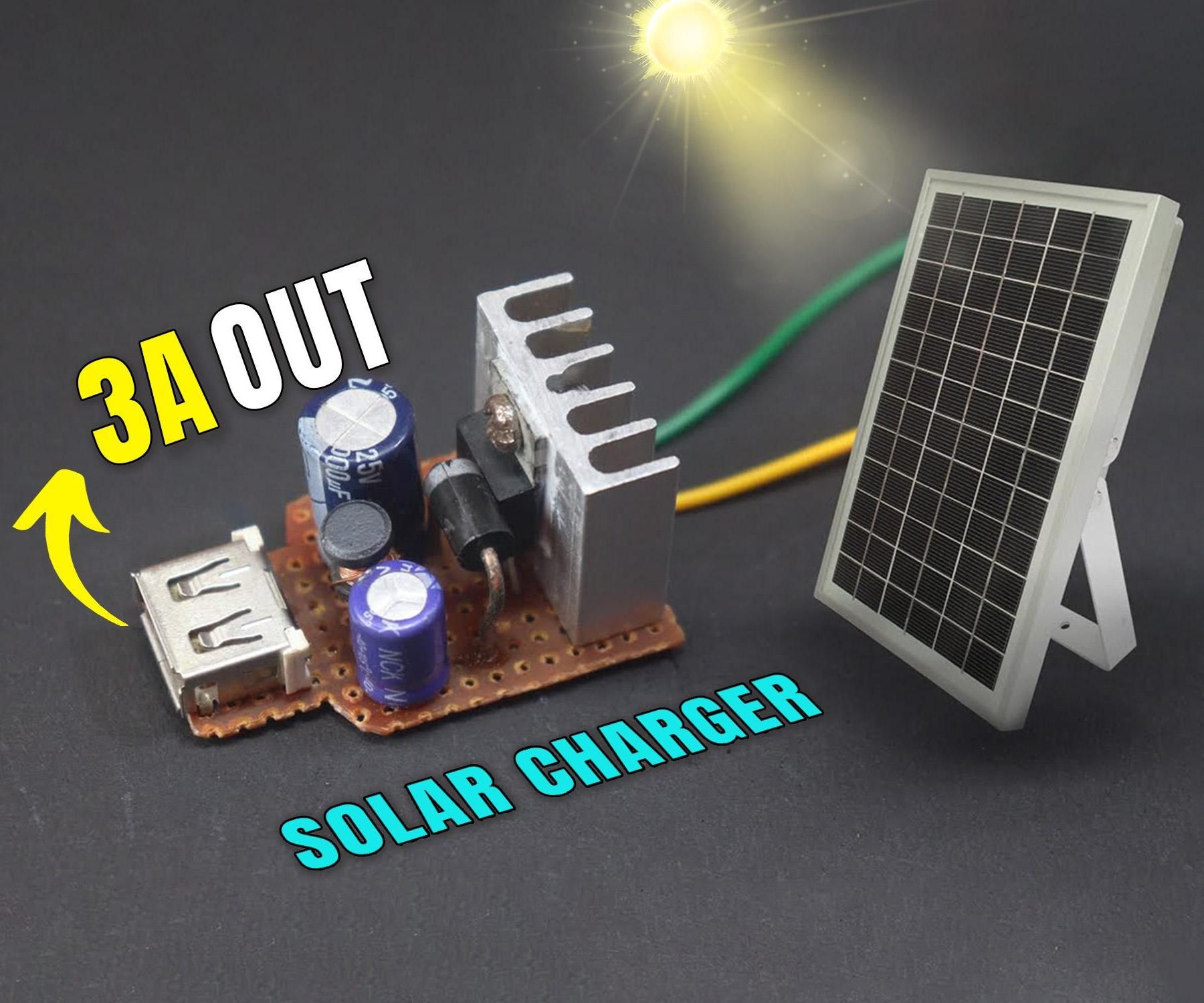 How to Make a 3A Solar Phone Charger at Home | LM2576 5V Buck Converter DIY Circuit
