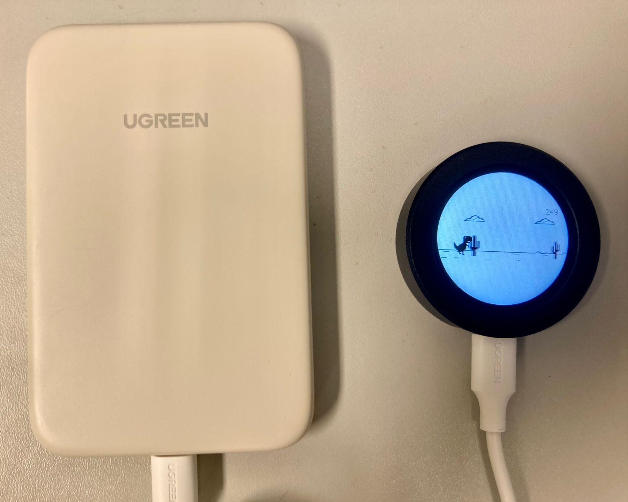 Dino Game on Round Display