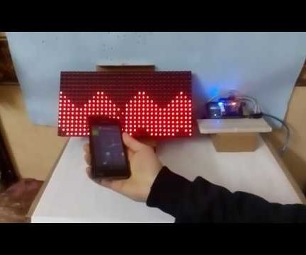 LED Matrix Wave Move With Hand